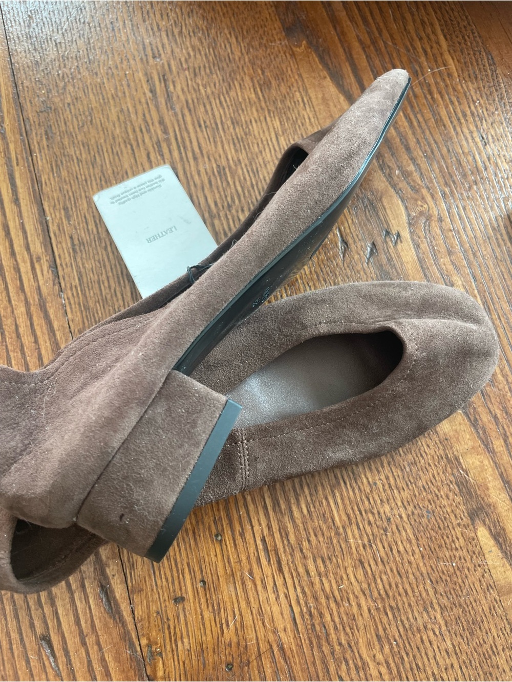 Mango Brown Suede Flats-NWT Size 7.5 / 38